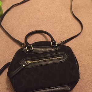 Black coach purse