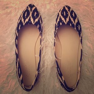 Bead embroidered printed flats