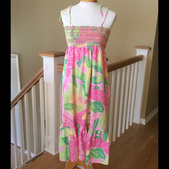 Lilly Pulitzer Smocked Giraffe Print Dress