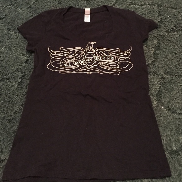 Black biker top