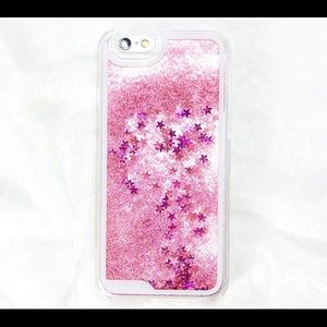 Pink Glitter waterfall case