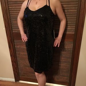 Worn once! Formal black dress!