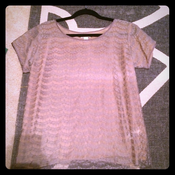 Silk/lace J.Crew tops
