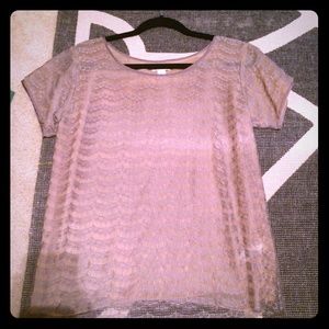 Silk/lace J.Crew tops