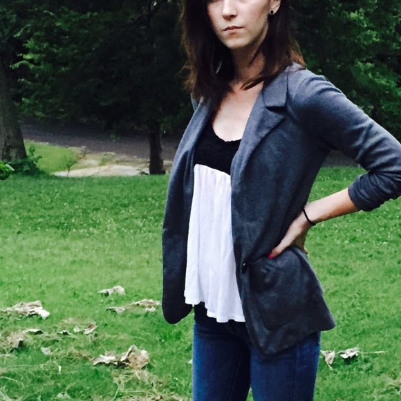 Grey Boyfriend Blazer