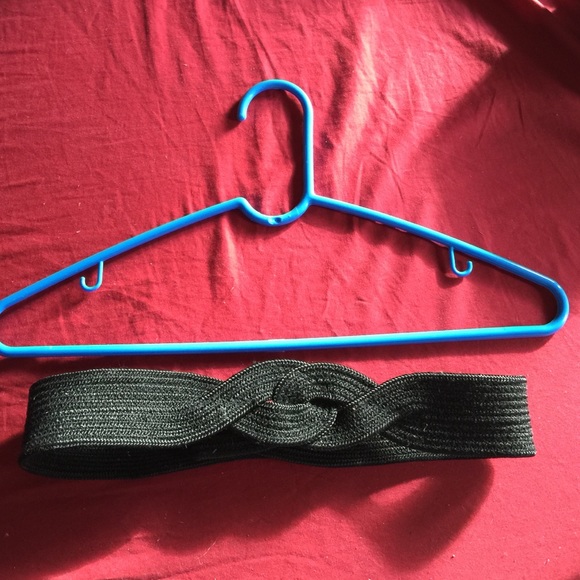 Black woven belt