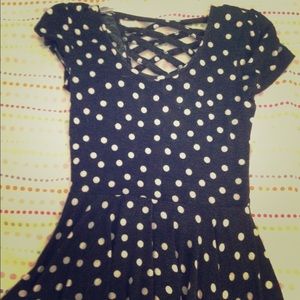 Black Polka Dot Babydoll Top