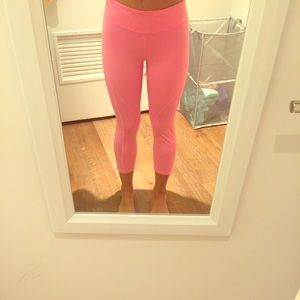 Pink workout leggings