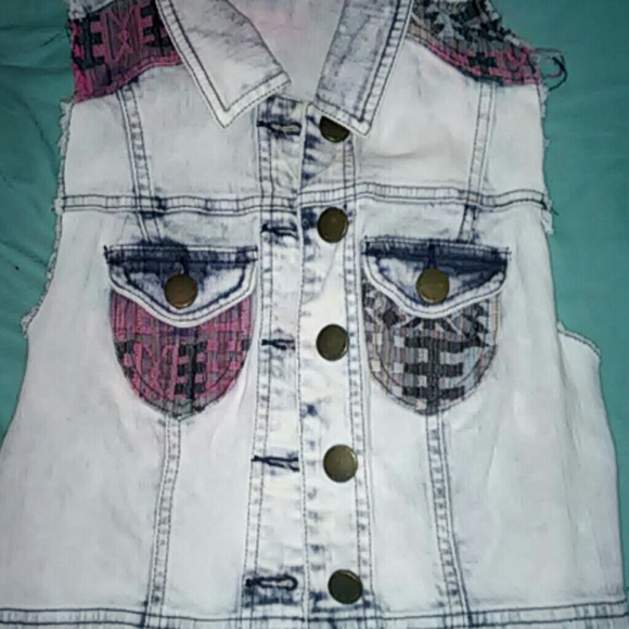 charlotte rousse demin vest