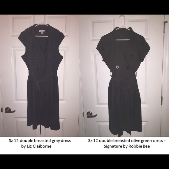2 double breasted dresses