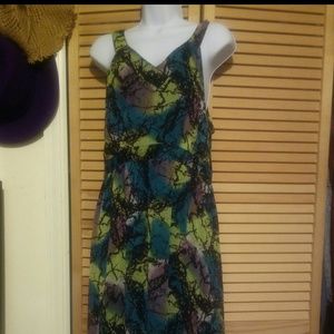 Maxi dress with lace back