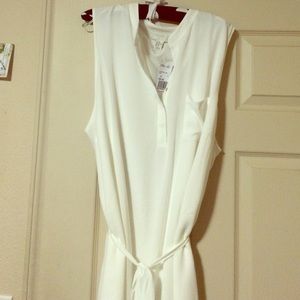 Ivory Summery T-shirt Dress