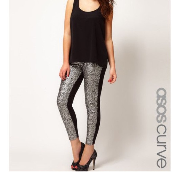 Asos Curve Sequin Leggings