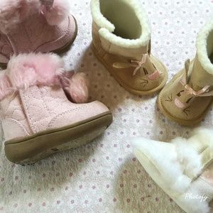 Baby Girl ?Boots With The Fur? Lot