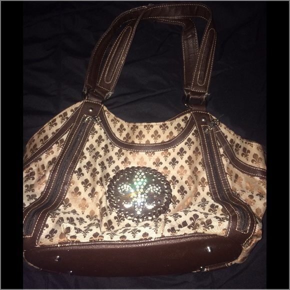 Large Fleur de Lis handbag