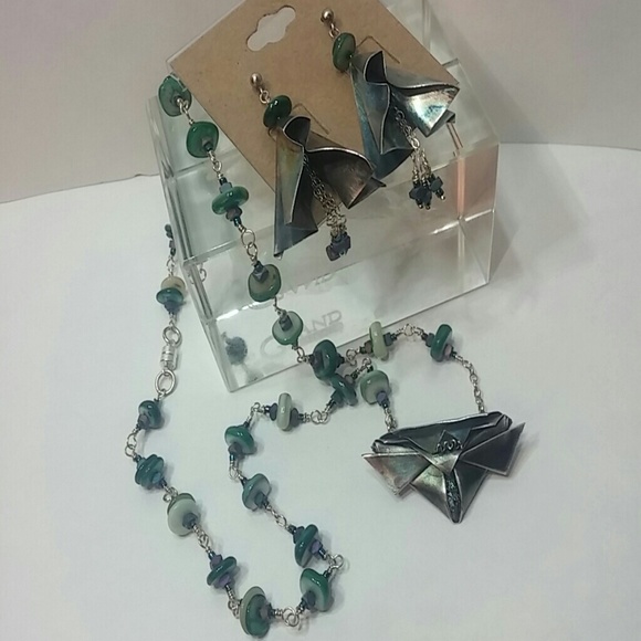 Fine Silver Handcrafted "Samurai" Design Jewel Duo