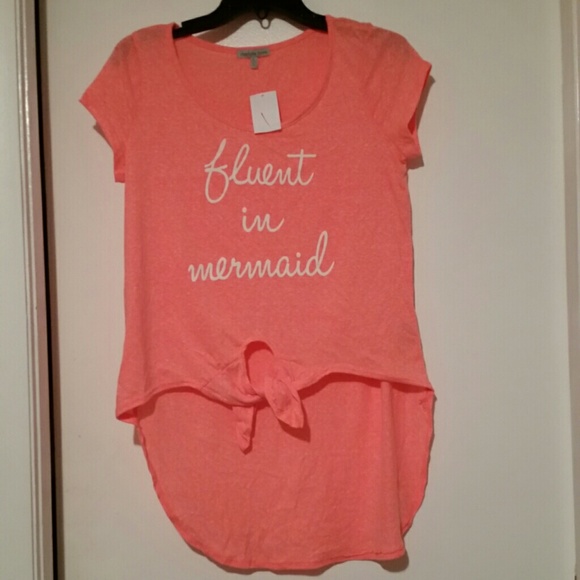 Fluent in mermaid shirt small