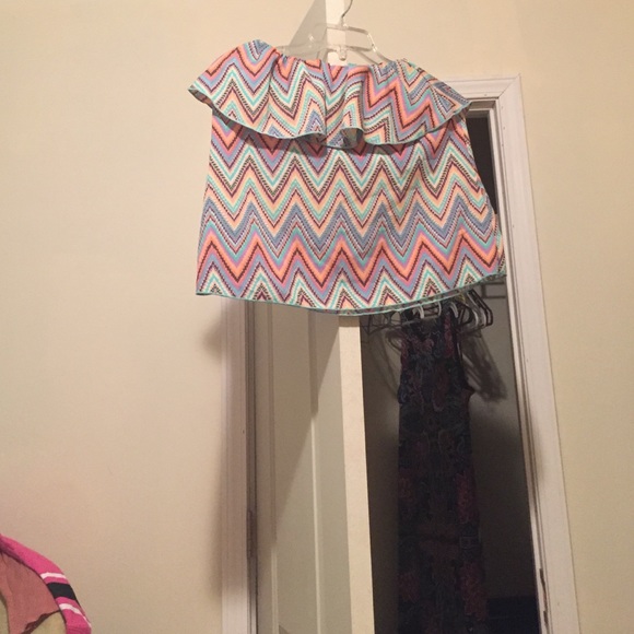 Chevron tube top