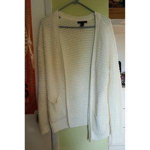 White cardigan