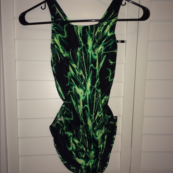 Speedo one piece.
