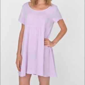 American Apparel Light Grape Babydoll Dress
