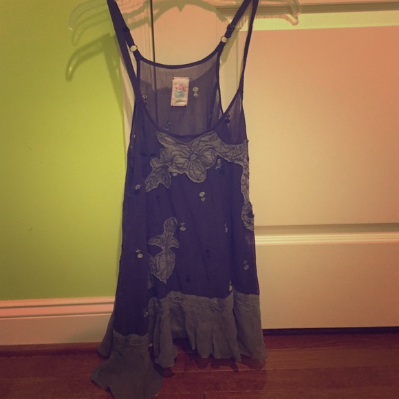 Sheer Embroidered Tank