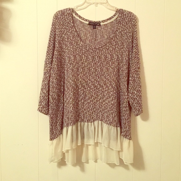 3/4 Sleeve Sheer Sweater