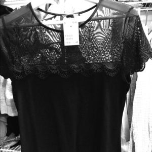 Black H&M lace top