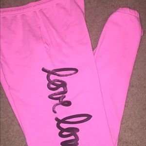 Love love PINK sweats