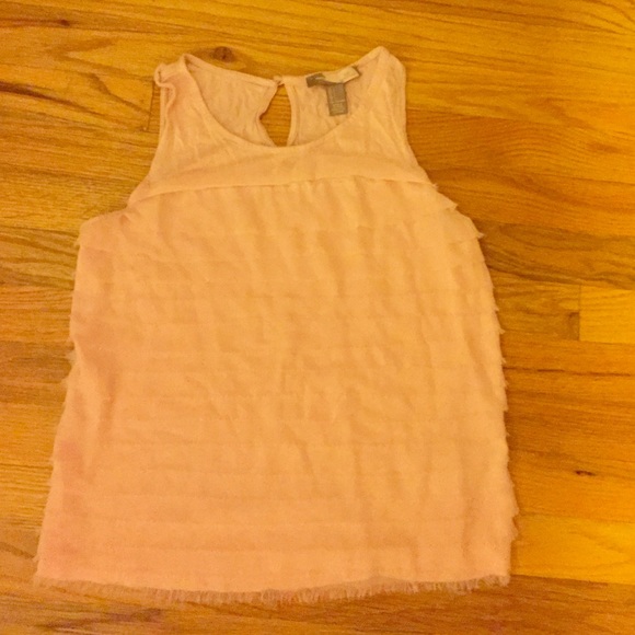 Pink ruffled shirt