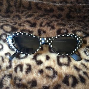 Polka dot sunglasses.