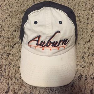 Blue and white Auburn University Hat