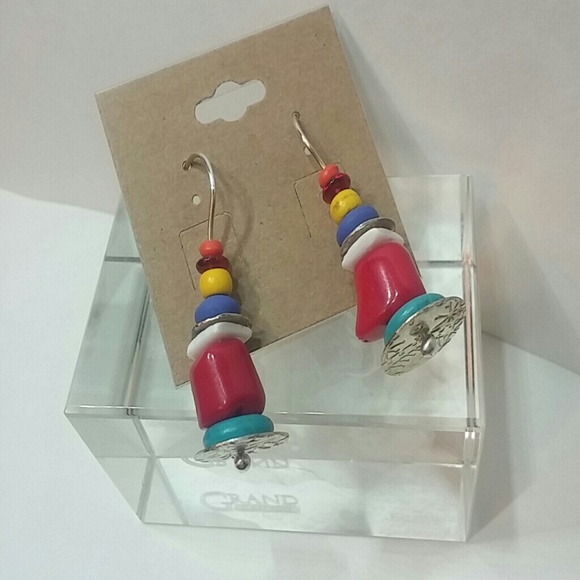 Handcrafted Fine Silver & Bead Earrings