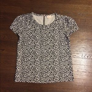 Anthropologie Knit Animal Print Top