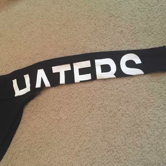 🚫SOLD🚫Lovers/Haters long sleeve black crop top. - Picture 3 of 3