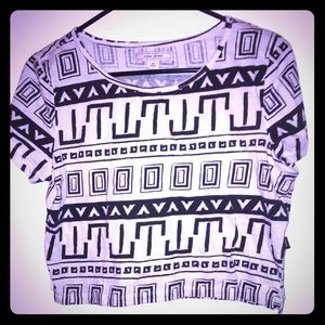 Geo crop top