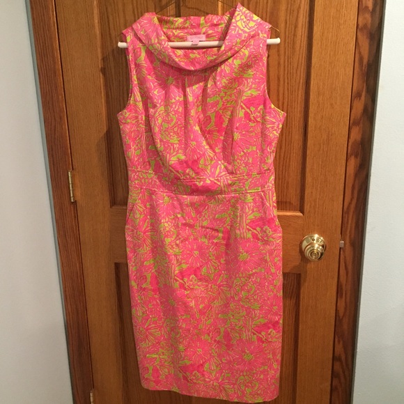 Lilly Pulitzer Dresses & Skirts - Lilly Pulitzer Dress with Cowl Neck