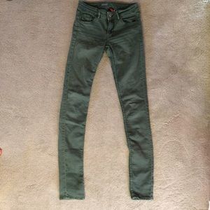 Army Green Skinny Jeans