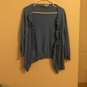 Blue cardigan