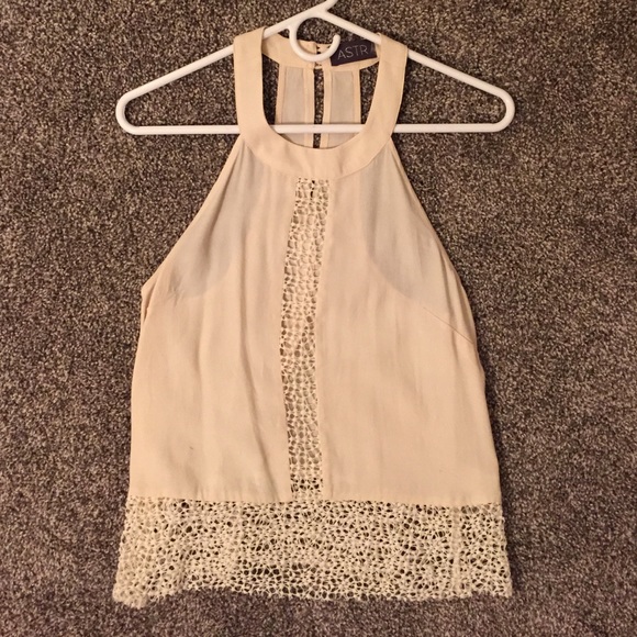 ASTR Flowy High Neck Top