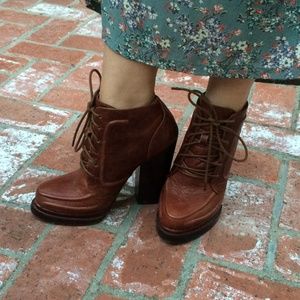 Jeffrey Campbell lace up booties