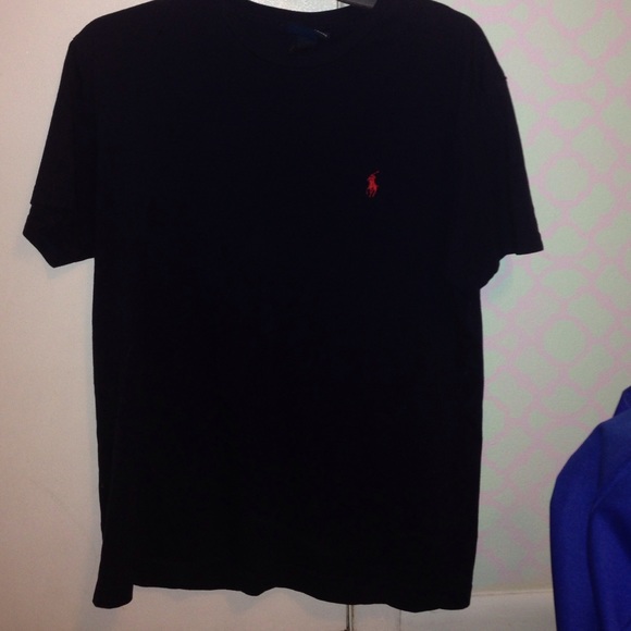 navy polo shirt