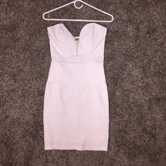 White Foreign Exchange strapless dress