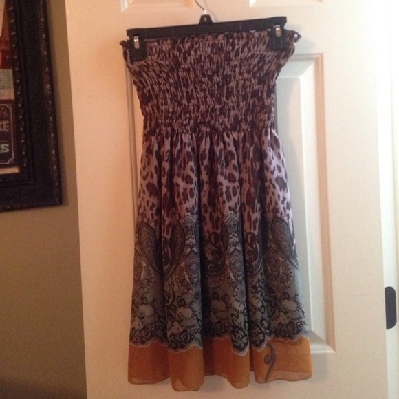 Strapless sun dress