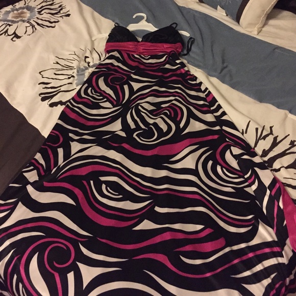Spaghetti strap, floor length dress