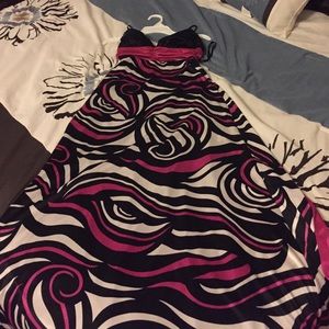 Spaghetti strap, floor length dress