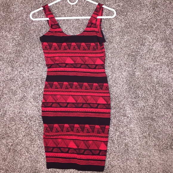 American Apparel Backless Tribal Tank Dress