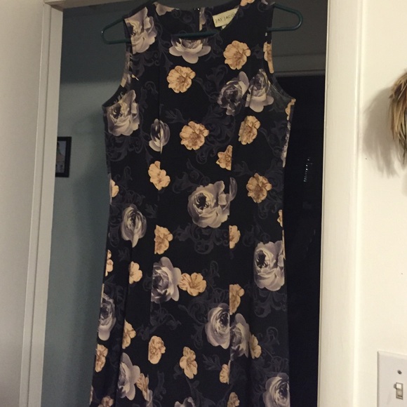 Floor length, sleeveless dress