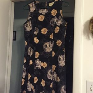 Floor length, sleeveless dress