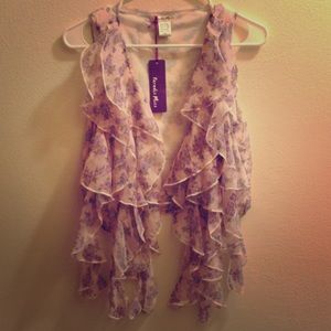 Floral sleeveless coverup